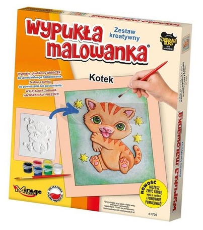 Wypukła Malowanka - Mały Kotek