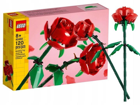 LEGO KWIATY OKOLICZNOŚCIOWE 40460 RÓŻE zestaw klocków, bukiet prezent