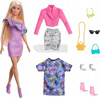 LALKA BARBIE PARTY FASHION zestaw z lalką i ubrankami HYT61