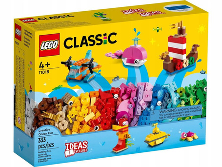 LEGO CLASSIC 11018 KREATYWNA OCEANICZNA ZABAWA zestaw 333 klocków