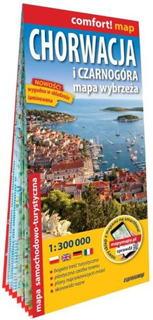 Comfort! map Chorwacja i Czarnogóra 1:300 000