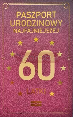 Karnet Urodzinowy 60