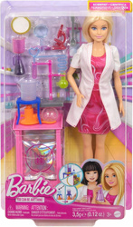 LALKA BARBIE Możesz być kim chcesz BARBIE NAUKOWIEC + akcesorian JCR70