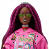 LALKA BARBIE EXTRA 19 w stroju pop punk + PANDA HKP93