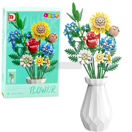 Klocki konstrukcyjne bukiet 618el