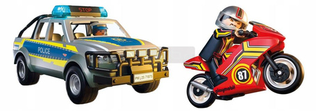 PLAYMOBIL CITY ACTION 71875 Pościg policyjnym pick-upem, zestaw +4 lata