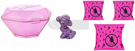 Lalka Barbie Color Reveal brokatowe zwierzątko GTT10