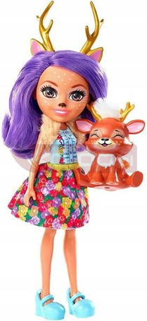 ENCHANTIMALS LALKA DANEESA DEER + JELONEK FXM75