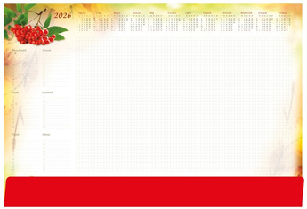 Planer 2026 B3 z listwą Jarzębina