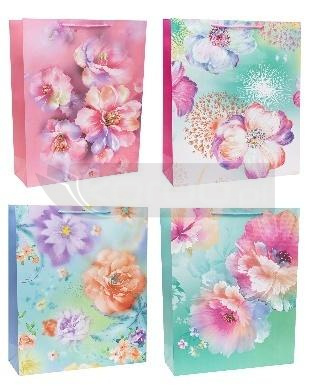 Torebka ozdobna 50x70x20cm szerokie dno mix