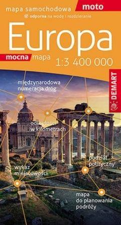 Europa mapa samochodowa 1:3400 000