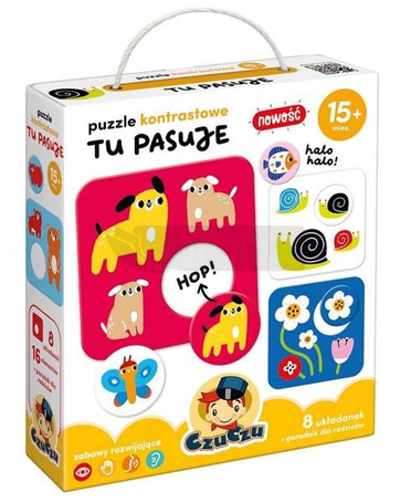 CzuCzu Puzzle kontrastowe Tu pasuje 15m+