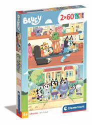 Puzzle 2x60 elementów Bluey