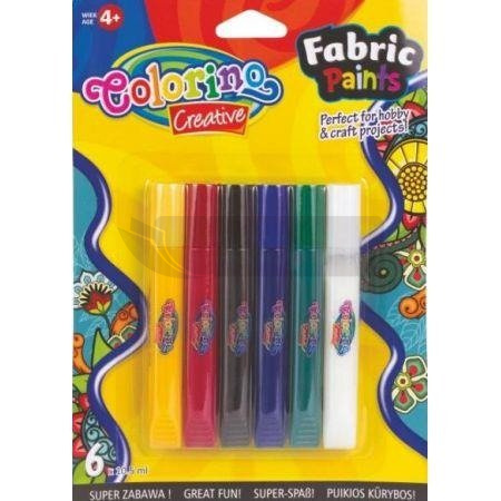 Farby do tkanin 6 kolorów Colorino