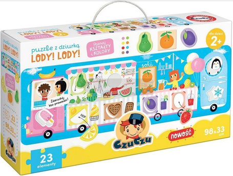 Puzzle z dziurką Lody! Lody! 2+