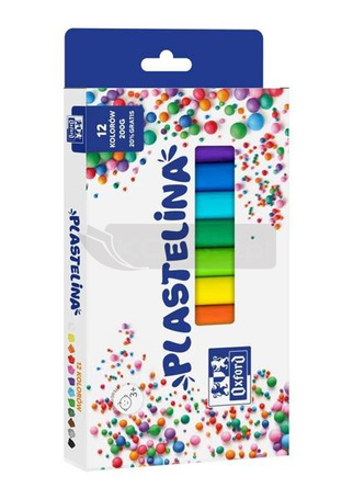 Plastelina Oxford 12 kolorów 200g