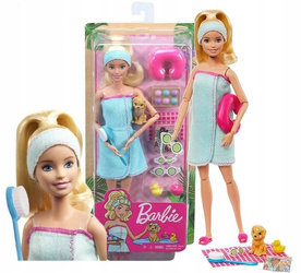 LALKA BARBIE RELAKS W SPA zestaw z pieskiem GJG55