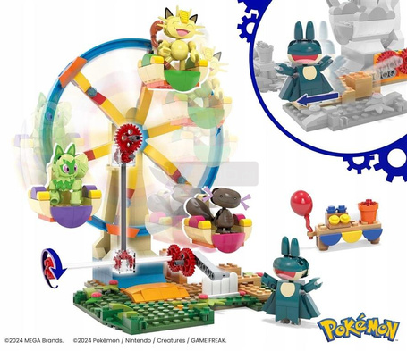 MEGA CONSTRUX POKEMON KLOCKI 393 el Diabelski młyn, zestaw klocków +8 lat HXF80