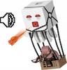 MINECRAFT MOVIE figurka filmowa ATAKUJĄCY GHAST, PIGLIN WOJOWNIK, akcesoria JFB69