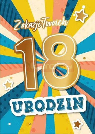 Karnet Urodziny 18