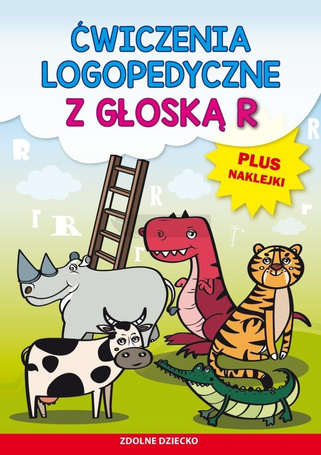 Ćwiczenia logopedyczne z głoską R. Plus naklejki