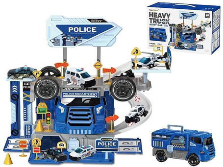 Parking bazy policyjnej z pojazdami 46el