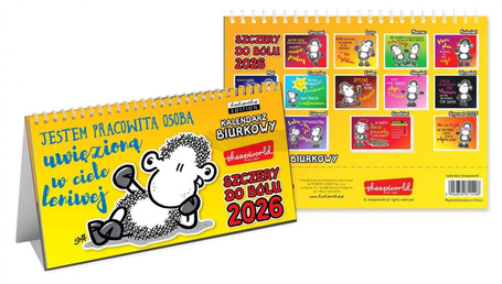 Kalendarz 2026 biurkowy Sheepworld