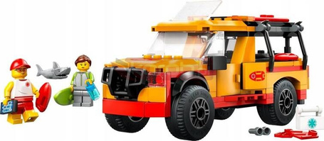 LEGO CITY 60453 Furgonetka ratowników plażowych, zestaw klocków dla +6 lat