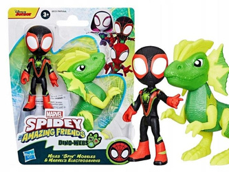 HASBRO SPIDER-MAN SPIDEY DINO-WEBS Miles Morales i Marvel's Electrosaurus G0121