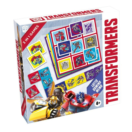 Transformers 3w1 Lotto, Domino, Memo