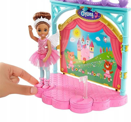 Lalka Barbie Chelsea szkoła baletowa GHV81