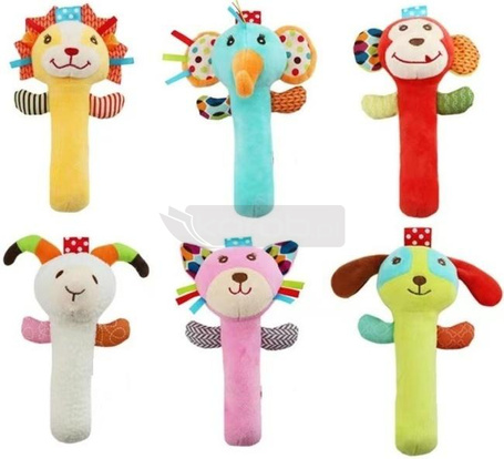 Miękka grzechotka dla maluchów MIX