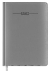 Kalendarz książkowy 2026 A5 szary EASY
