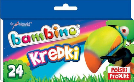 Kredki świecowe 24 kolory bls BAMBINO