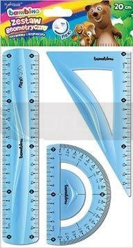 Zestaw geometryczny 20cm 3 elementowy flexi
