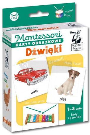 Montessori. Karty obrazkowe Dźwięki (1-3 lata)