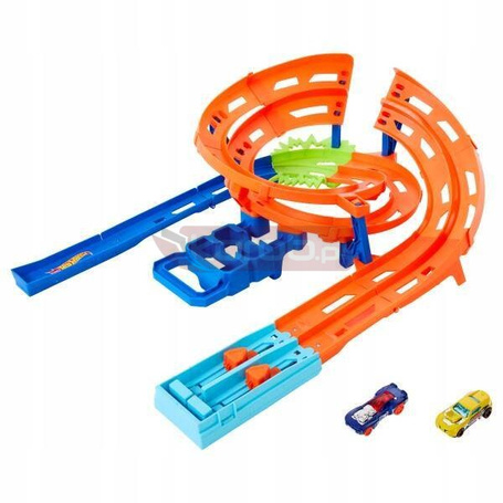 HOT WHEELS LET'S RACE ZESTAW TORÓW ZAKRĘCONA PĘTLA + 1 autko HTK17