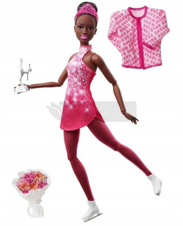 Lalka Barbie Sporty zimowe Łyżwiarka HCN31