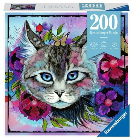 Puzzle 200 elementów Kot 