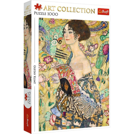 Puzzle 1000 Dama z wachlarzem TREFL