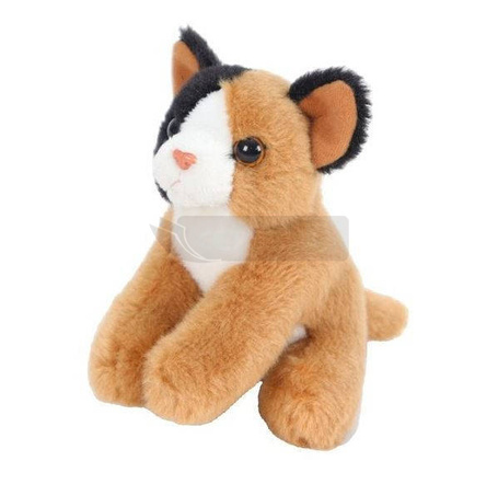 Maskotka Kot siedzący brązowy 13 cm