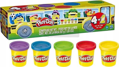 PLAY DOH CIASTOLINA 5 TUB aż 567g masy plastycznej, zestaw +2 lata F7368
