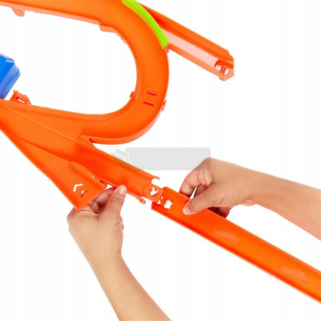 HOT WHEELS STUNT TRUCKS Powietrzna kraksa + autko, zestaw dla dzieci +5 JFD12