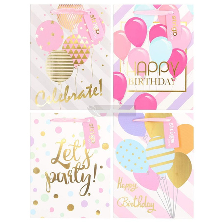 Torba prezentowa Party 18x23x10cm mix STRIGO