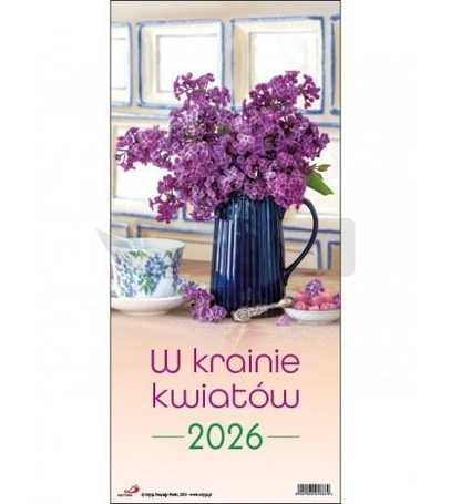 Kalendarz 2026 ścienny w krainie kwiatów