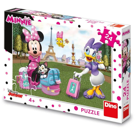 Puzzle Myszka Minnie w Paryżu 24el