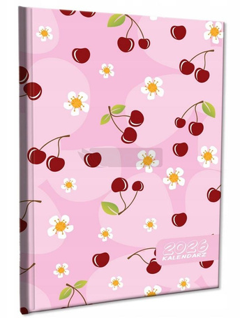 Kalendarz 2026 A5 tygodniowy notatka Wisienki