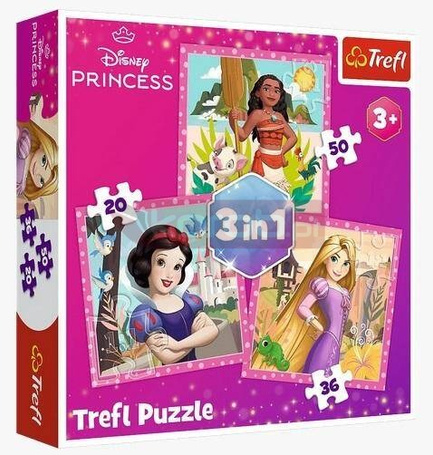 Puzzle 3w1 Piękne kwiaty TREFL