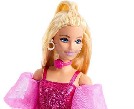 LALKA BARBIE DELUXE STYLE #5 w stroju z metalicznym połyskiem JFP40