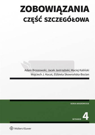 Zobowiązania. Część szczegółowa w.4